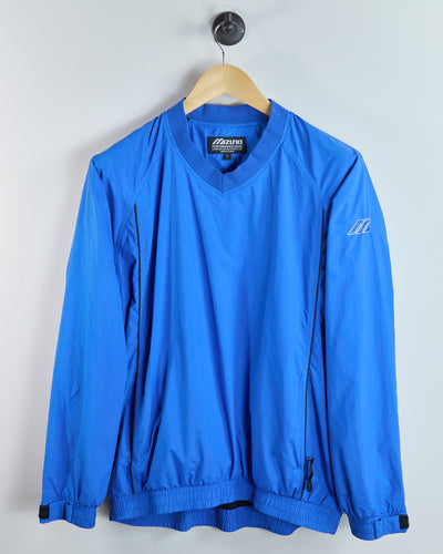 90s Mizuno Golf Blue V Neck Windbreaker (L)