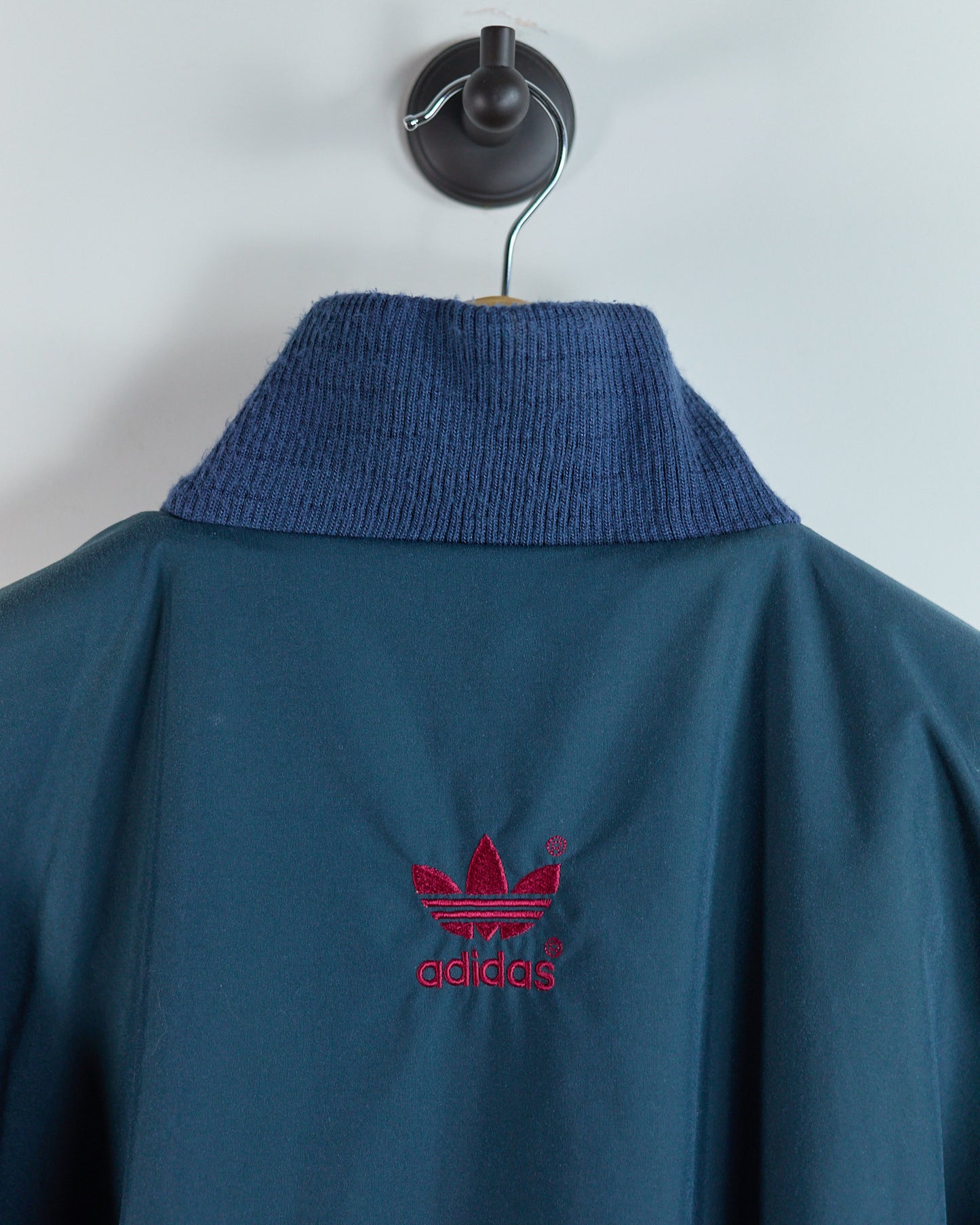 80s to early 90s Adidas Golf Blue Quarter Zip Jacket (M)