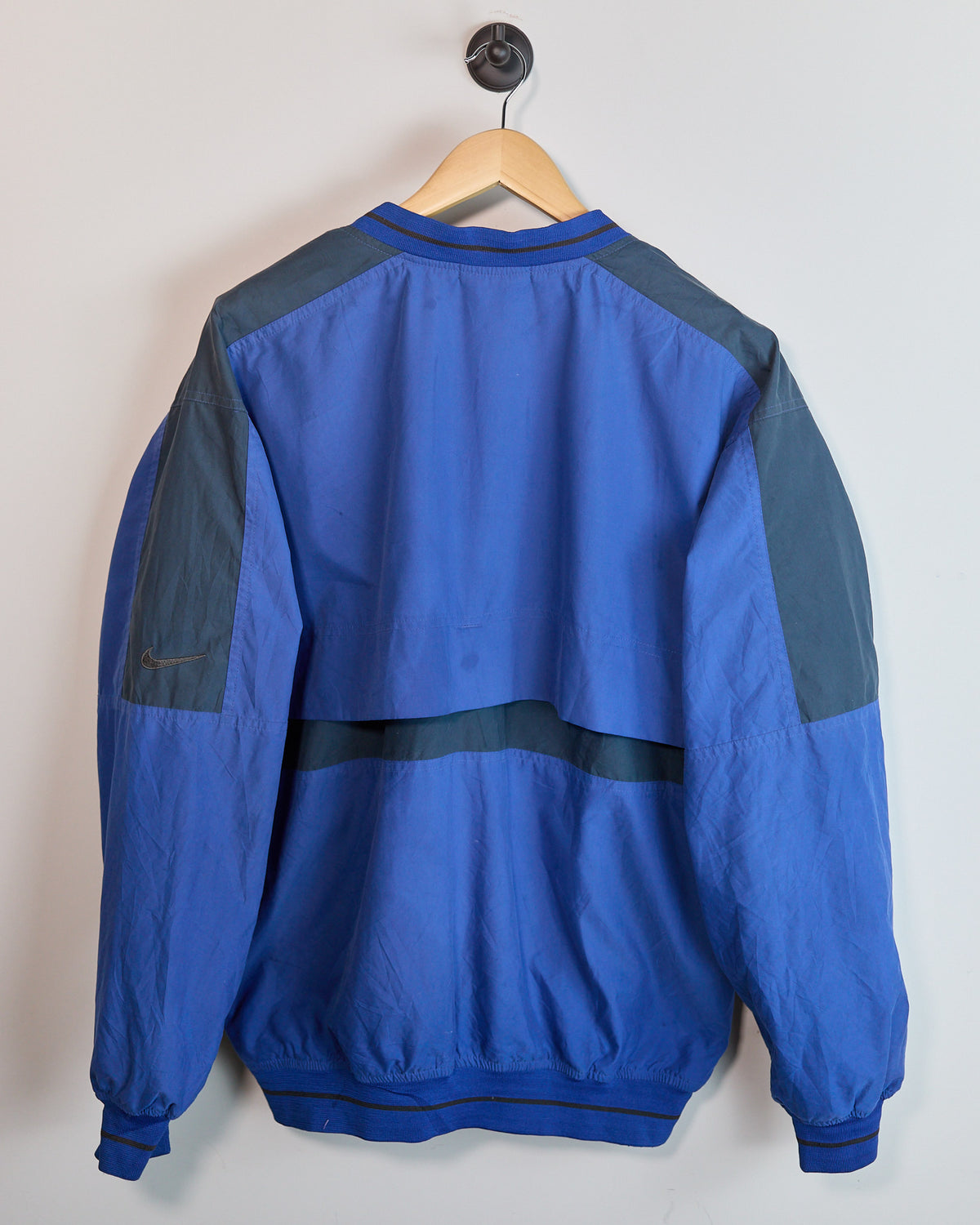80s to early 90s Nike Golf Blue/Dark Blue Windbreaker (L)