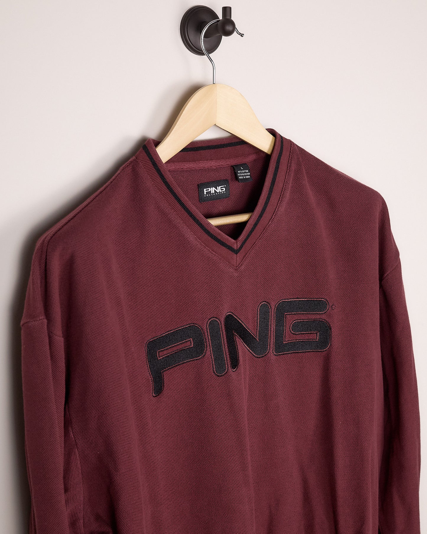 90s Ping Golf Maroon Knitwear (L)