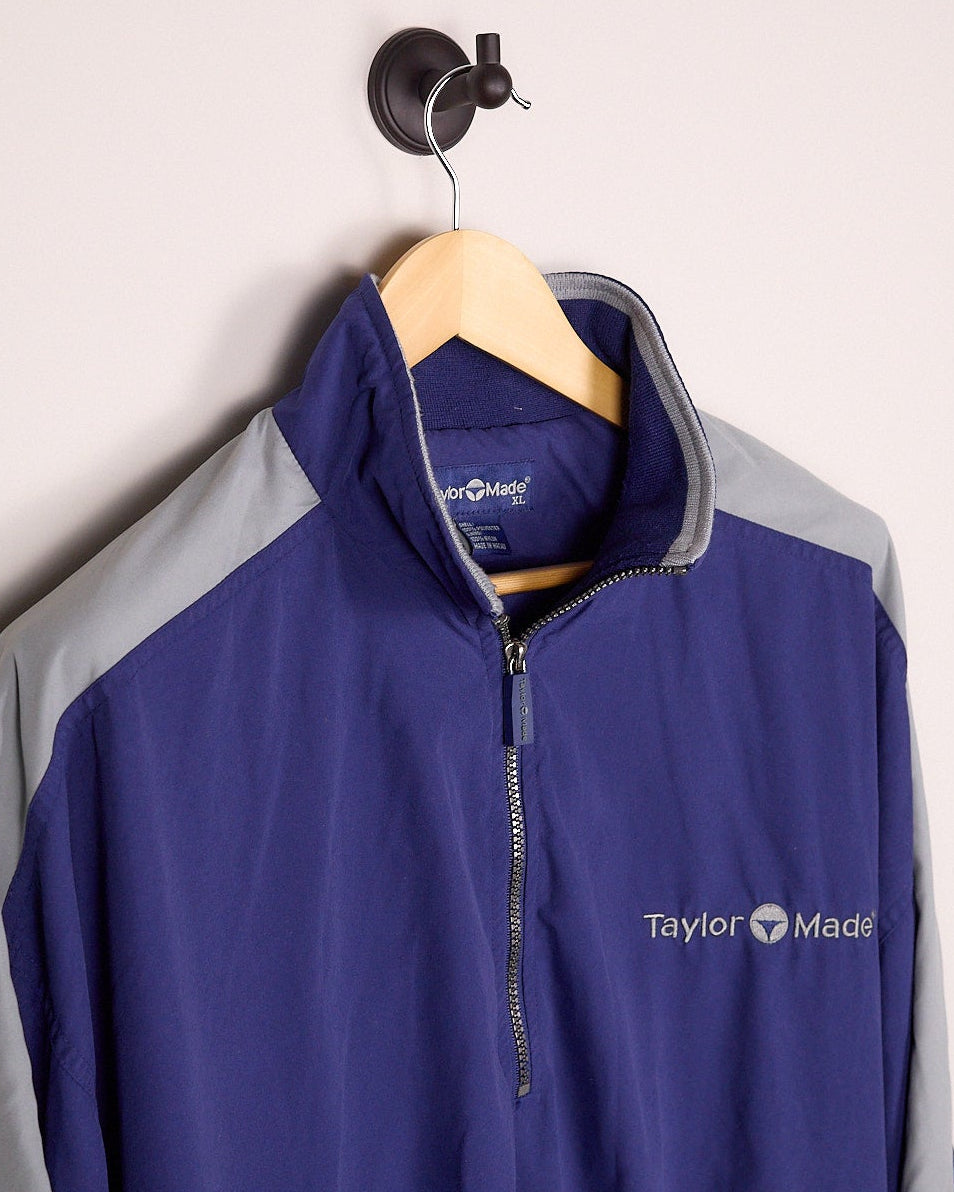 Early 90s TaylorMade Golf Blue/Grey Quarter-Zip (XL)