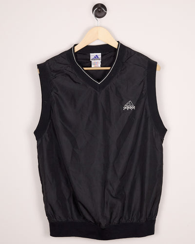90s Adidas Golf Black/White Gilet (L)