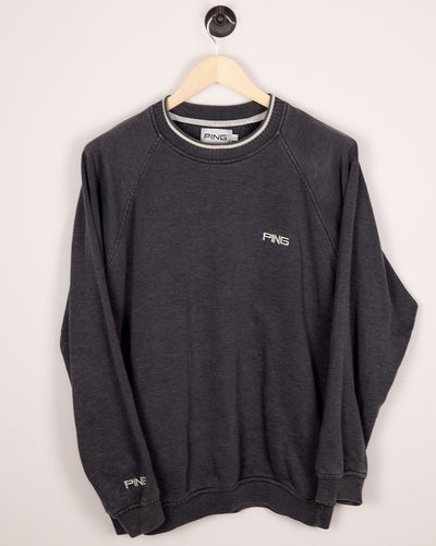 90s Ping Golf Grey/Black Knitwear (L)