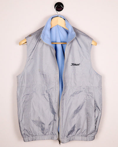 90s/00s Titleist Grey Reversible/Baby Blue Gilet (M)