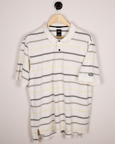 90s Nike Golf White/Black Polo (XL)