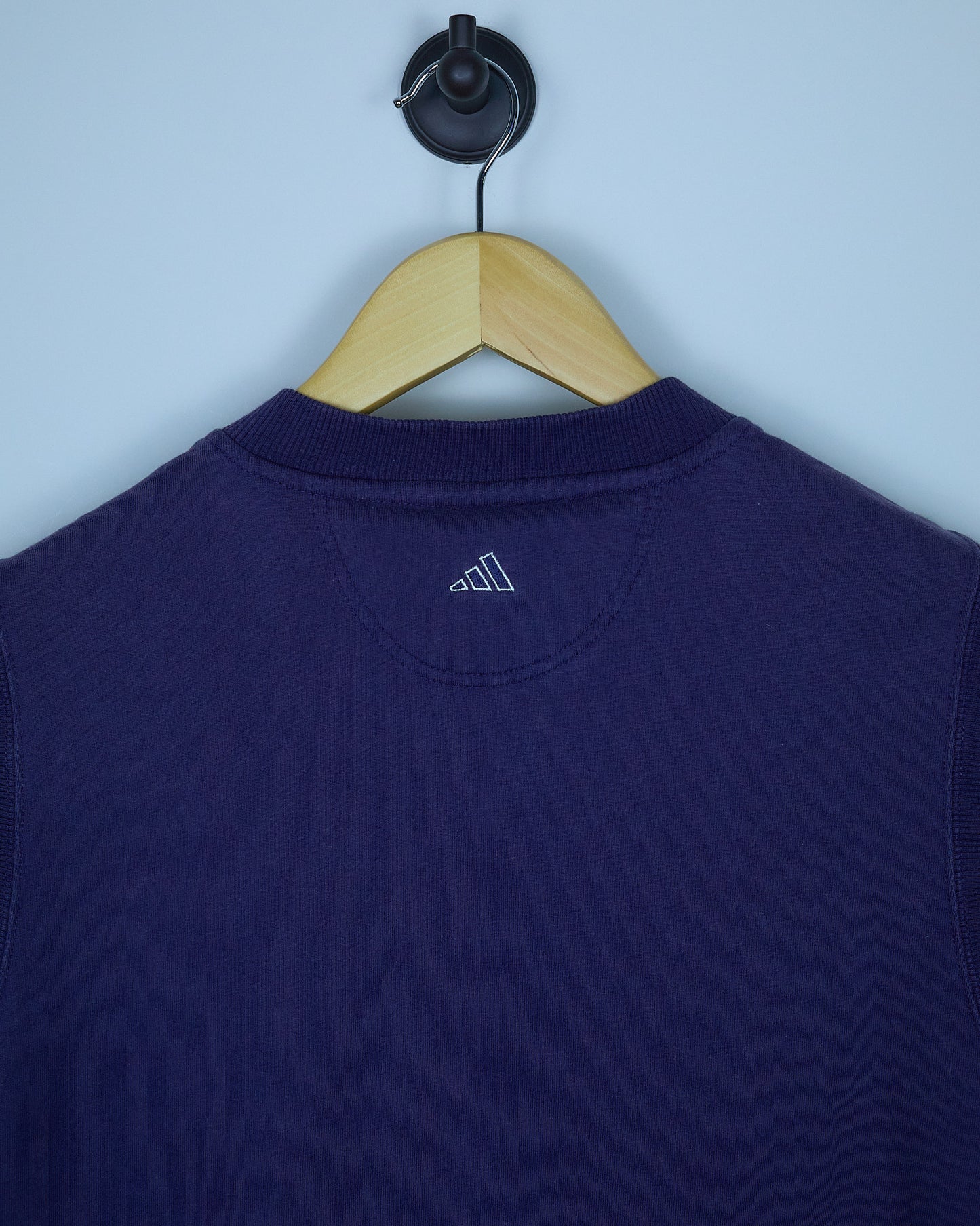 Mid 90s Adidas Golf Blue/White V Neck Gilet (L)