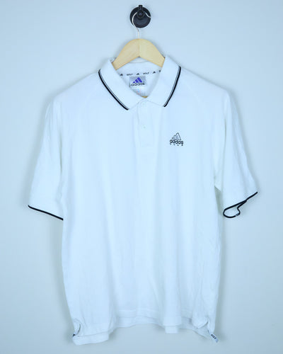 Mid 90s Adidas Golf White/Black Polo (XL)