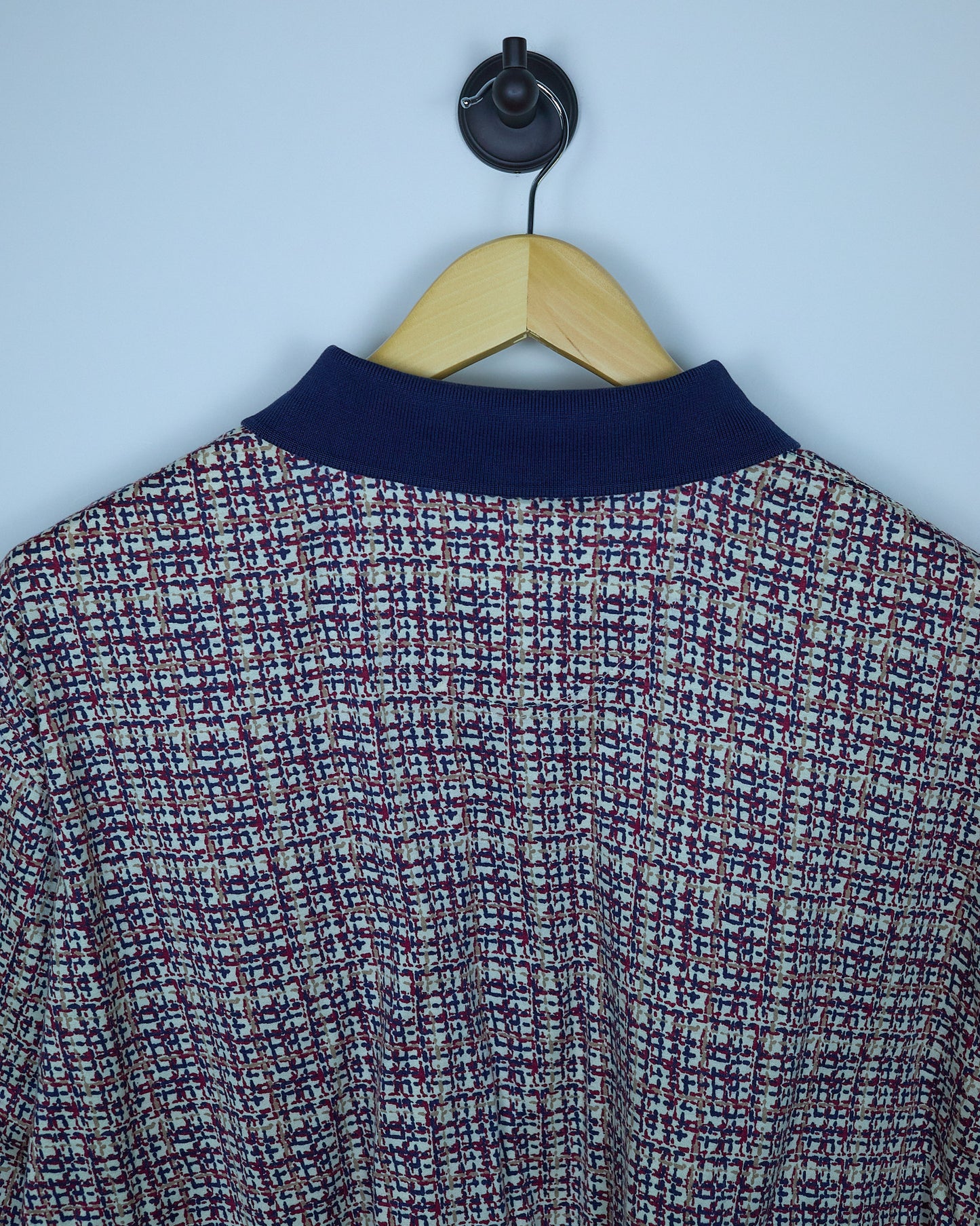 Early 90s Slazenger Golf Red/Blue Pattern Polo (XL)