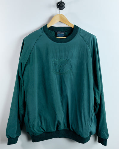 90s Sunderland of Scotland Green Crew Neck Windbreaker (M)