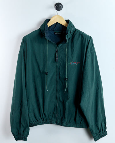 90s Greg Norman Dark Green Full Zip Windbreaker (M)