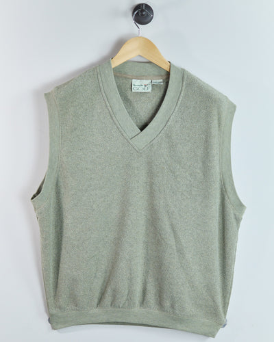 90s Reebok Green V Neck Vest (XL)