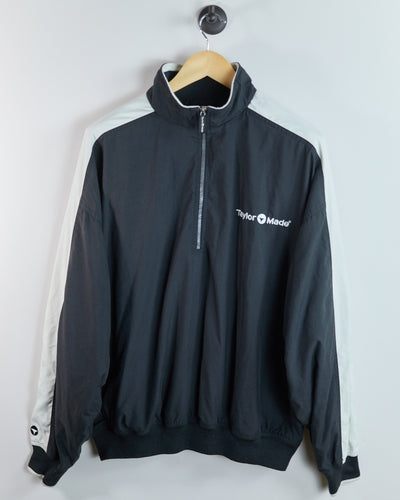 90s TaylorMade Black/White Half Zip Windbreaker (XL)
