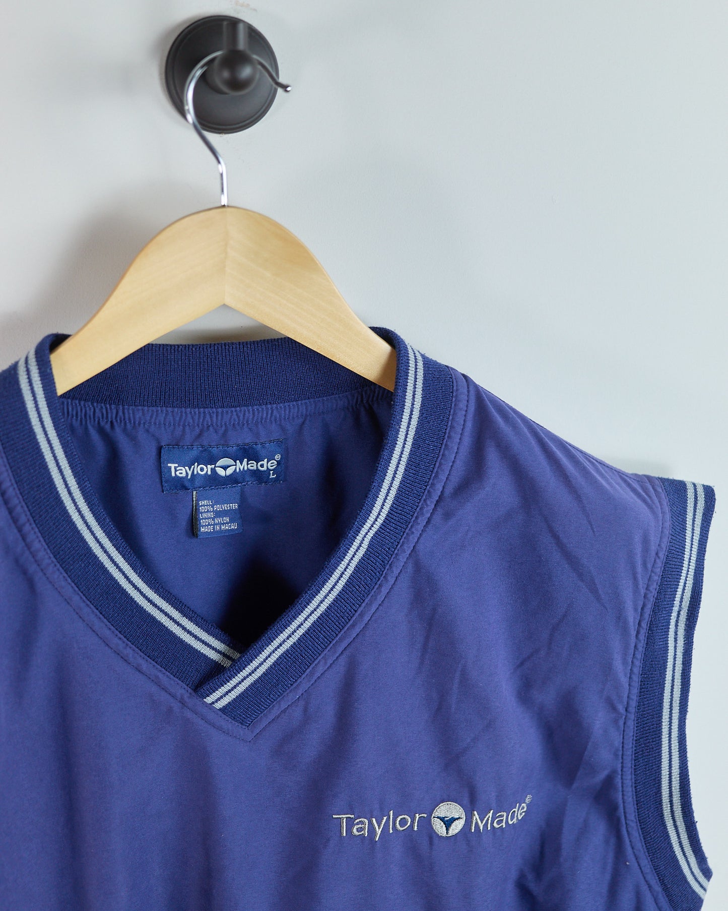 90s TaylorMade Blue/Grey Windbreaker Vest (L)
