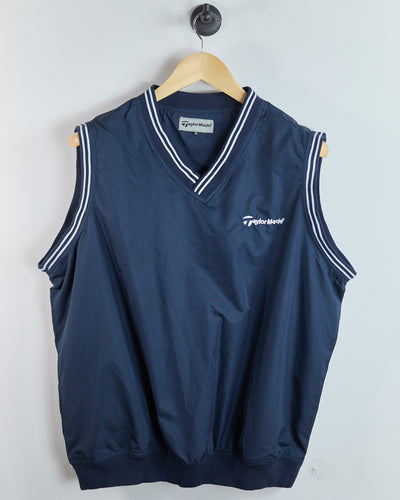 00s TaylorMade Navy/Blue Windbreaker Vest (XL)