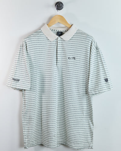 90s Nike Golf Cream Pattern Polo (XL)