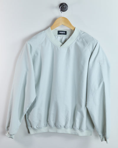 90s Ashworth Cream V Neck Windbreaker (M)