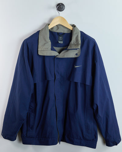 90s Nike Golf Blue Full Zip Windbreaker (XL)
