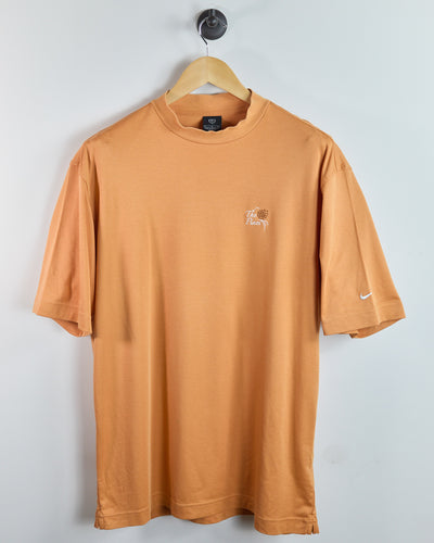 90s Nike Golf Orange Short Sleeve Mock Neck (L)
