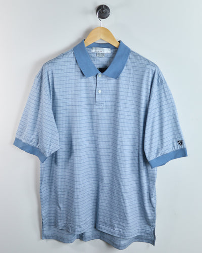 Early 00s Nike Golf Tiger Woods Light Blue Pattern Polo, NWT (XL)