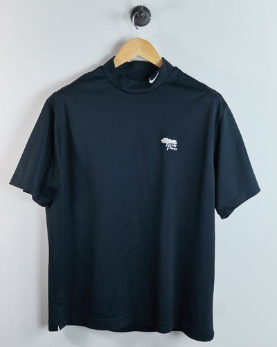 90s Nike Golf Black Short Sleeve Mock Neck, Torrey Pines (L)