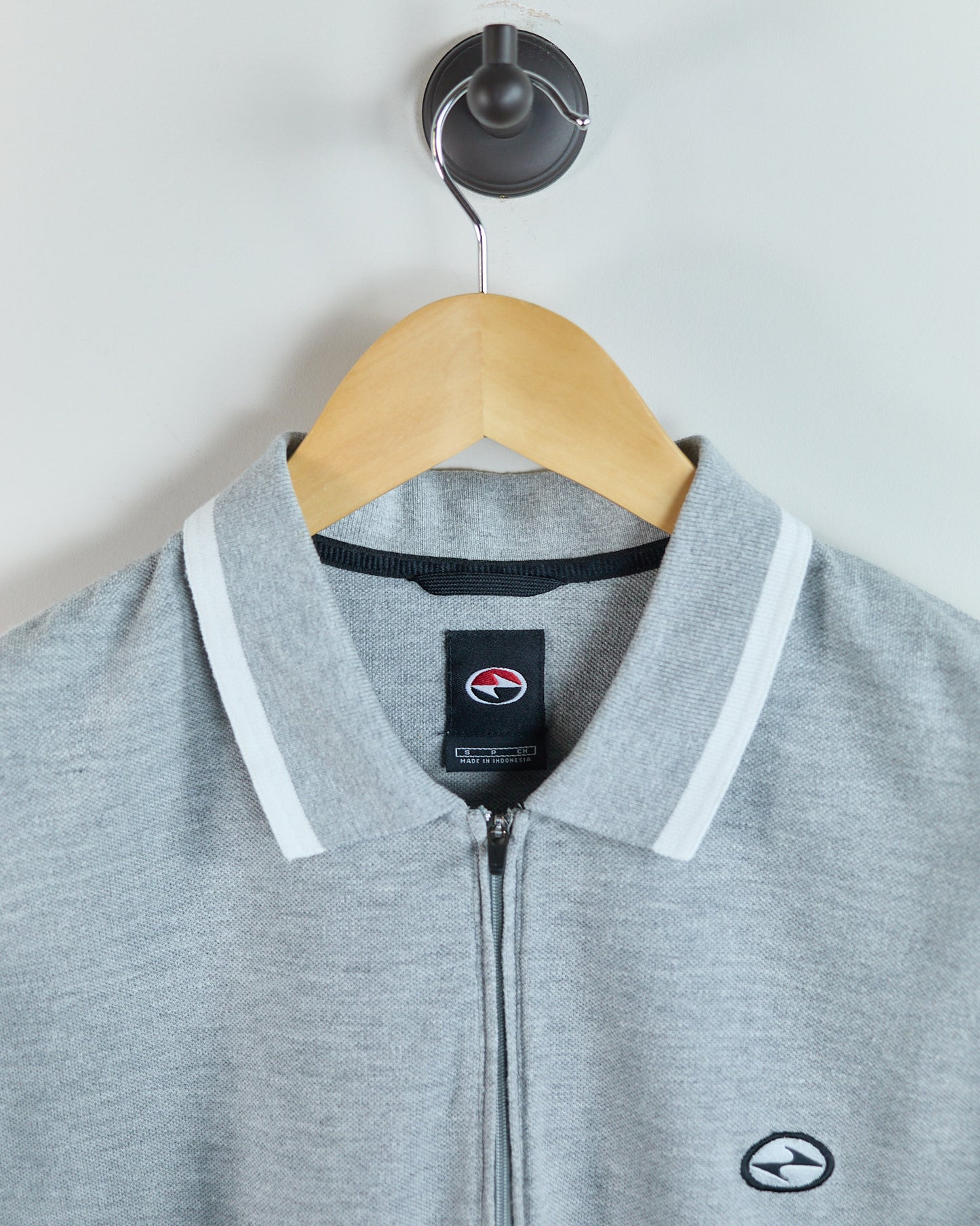 90s to early 00s Nike Golf Grey Quarter Zip Polo (S)