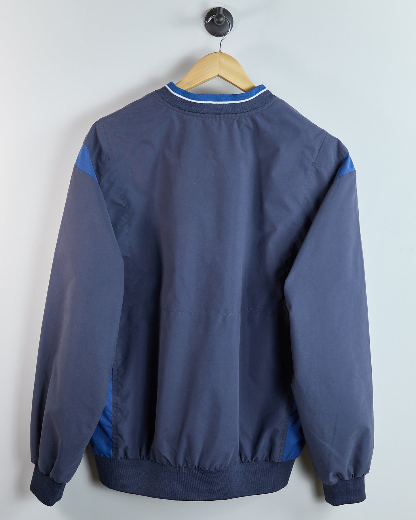 90s Nike Golf Dark Blue/Blue V Neck Windbreaker (L)