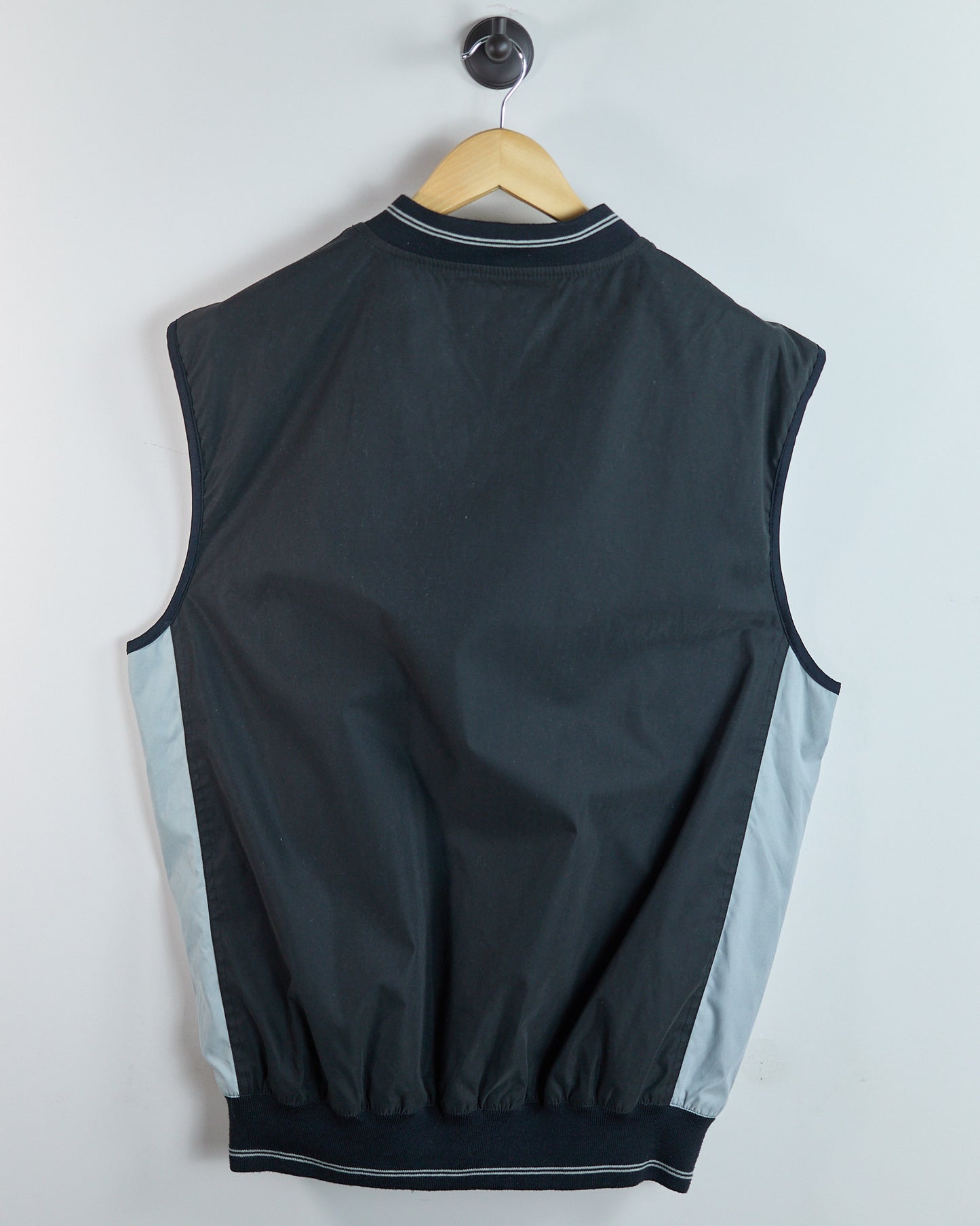 90s Mizuno Golf Black/Grey Windbreaker Vest (XL)