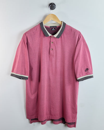 80s to early 90s Nike Golf “Fit” Pink Polo (XL)