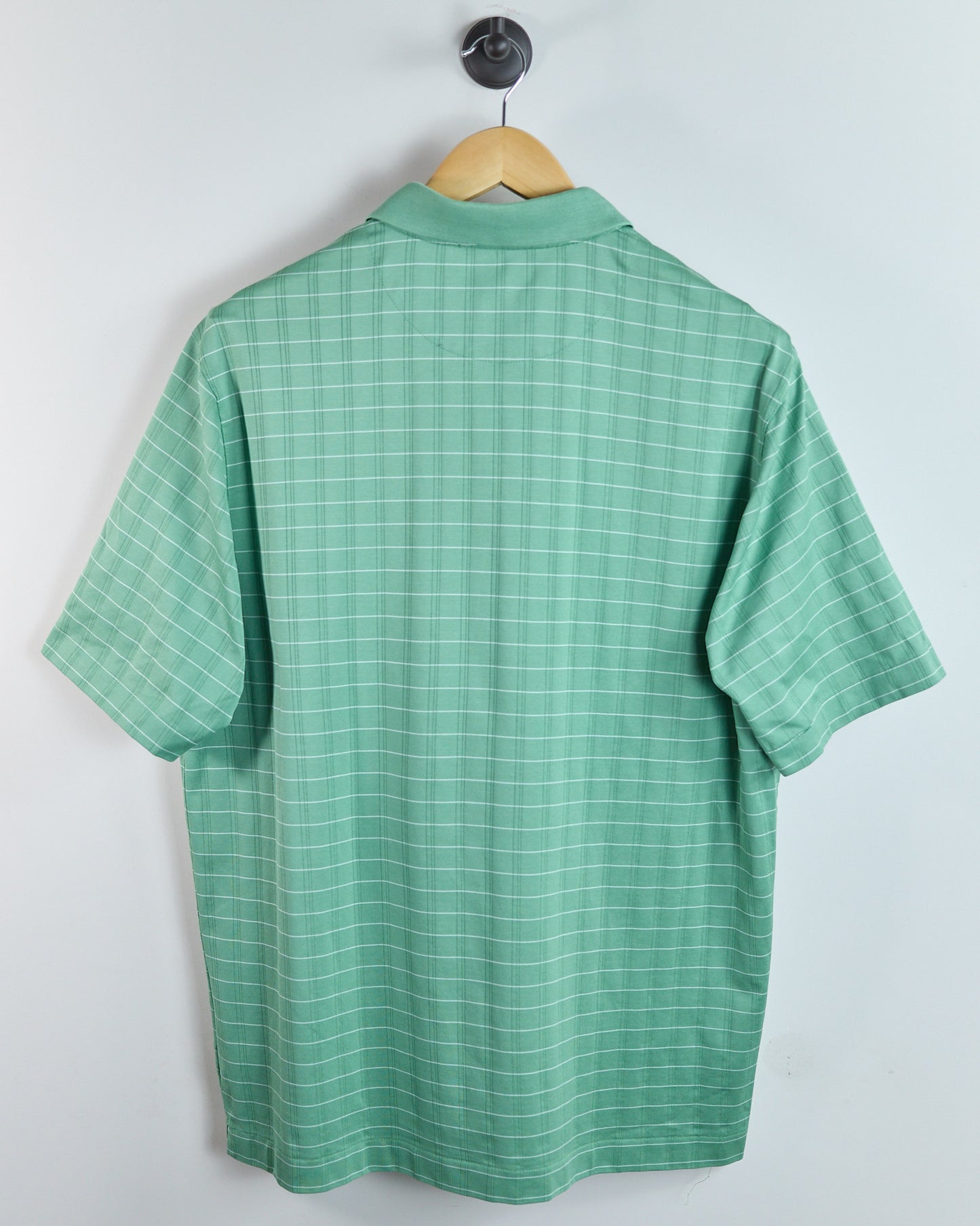 00s Nike Golf Tiger Woods Green/White Polo (XL)