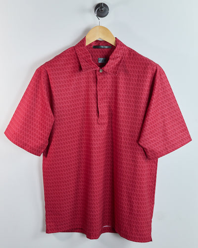 00s Nike Golf Tiger Woods Red/Pink Polo (M)