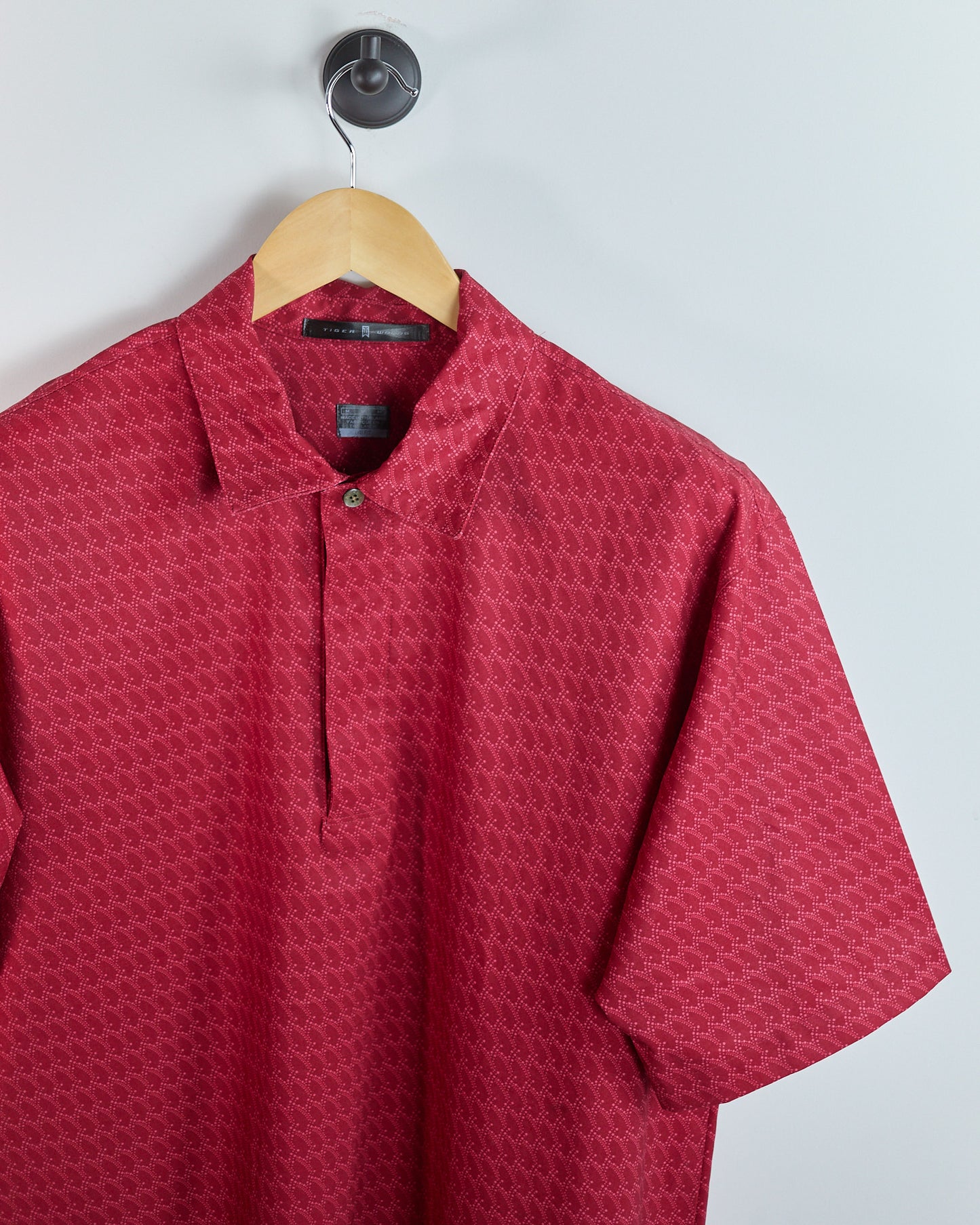 00s Nike Golf Tiger Woods Red/Pink Polo (M)