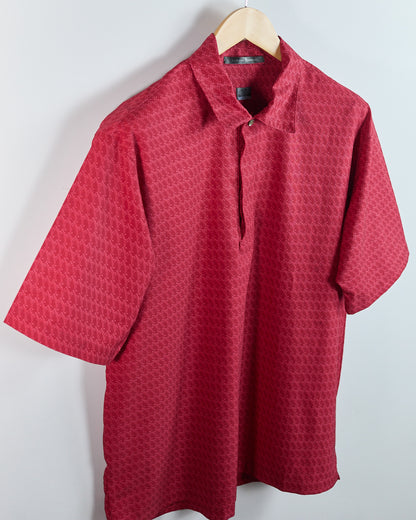 00s Nike Golf Tiger Woods Red/Pink Polo (M)