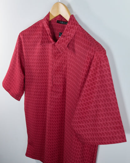 00s Nike Golf Tiger Woods Red/Pink Polo (M)