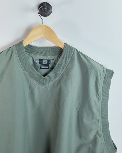 90s Nike Golf Shield Logo Green Windbreaker Vest (XL)
