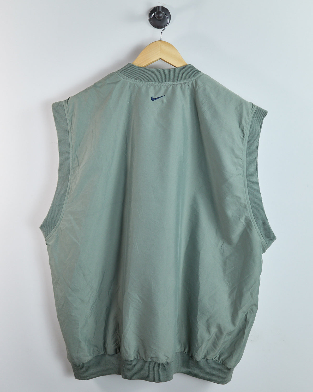 90s Nike Golf Shield Logo Green Windbreaker Vest (XL)