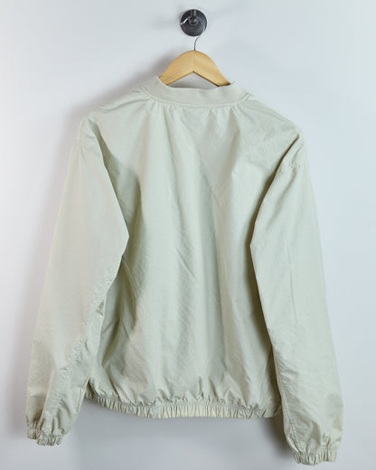 Early 90s Reebok Cream V Neck Windbreaker (M)