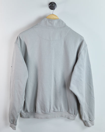 90s Nike Golf Shield Grey Quarter Zip Jumper (L)