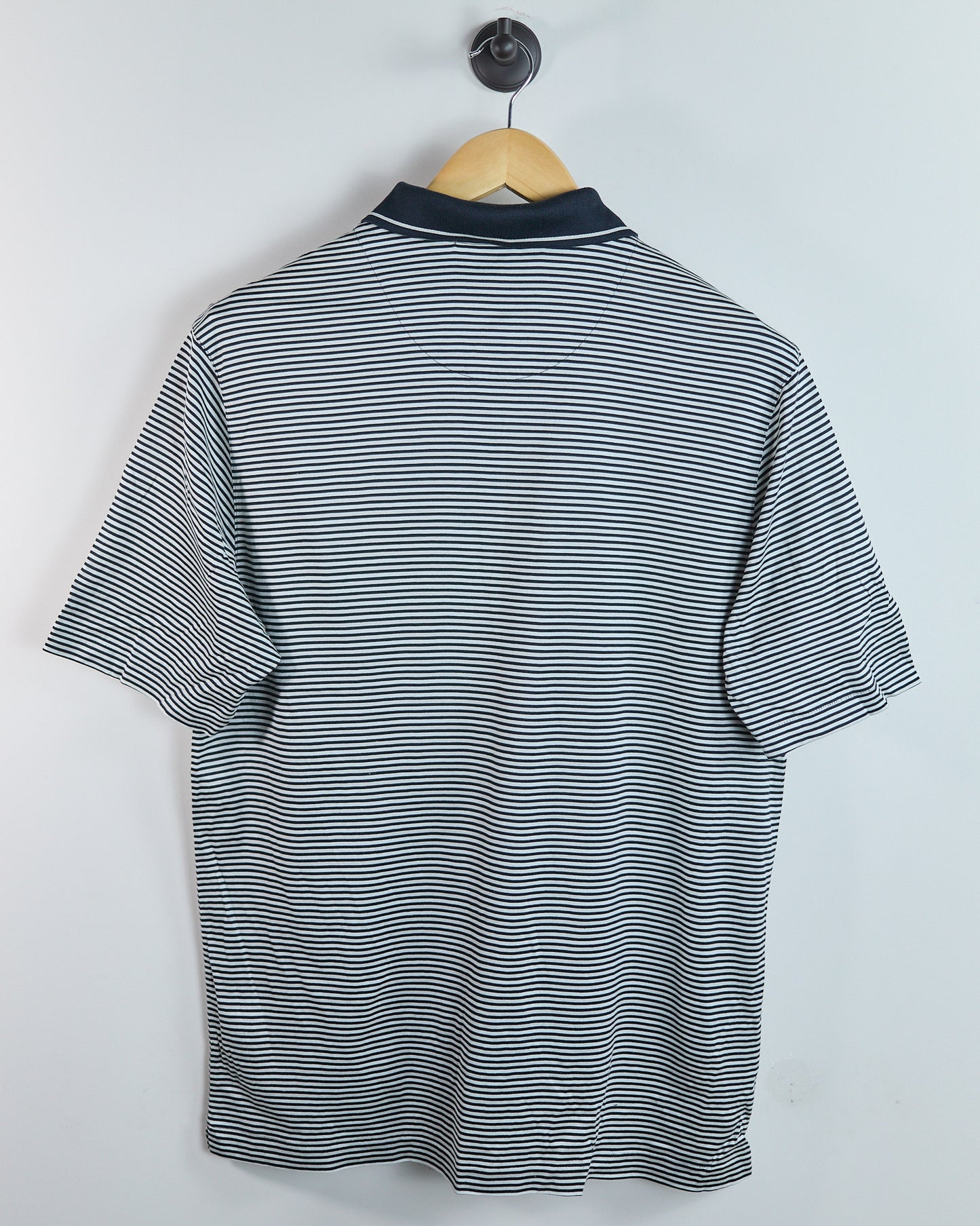 90s Nike Golf Tiger Woods Shield Logo Black/White Pattern Polo (L)
