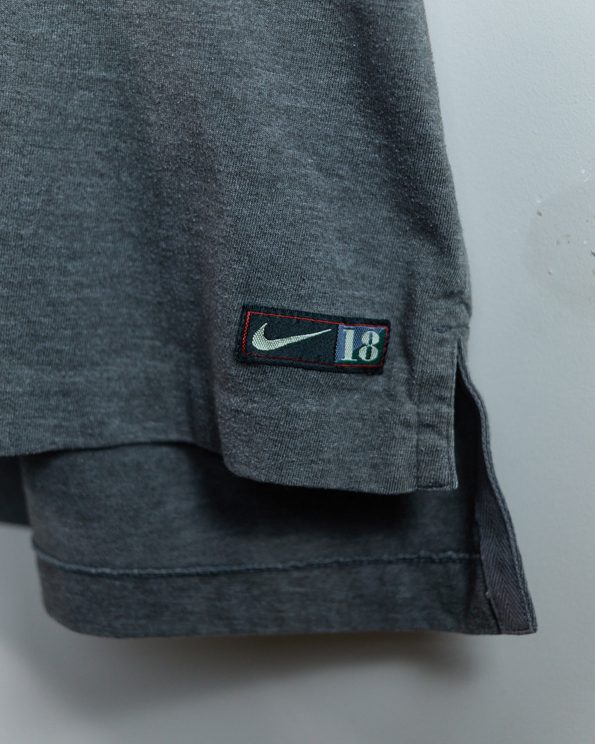 90s Nike Golf Swoosh Red/Grey Zip Up Polo (L) - Tiger wore this to a win