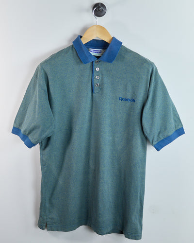 Early 90s Reebok Green/Blue Polo (M)