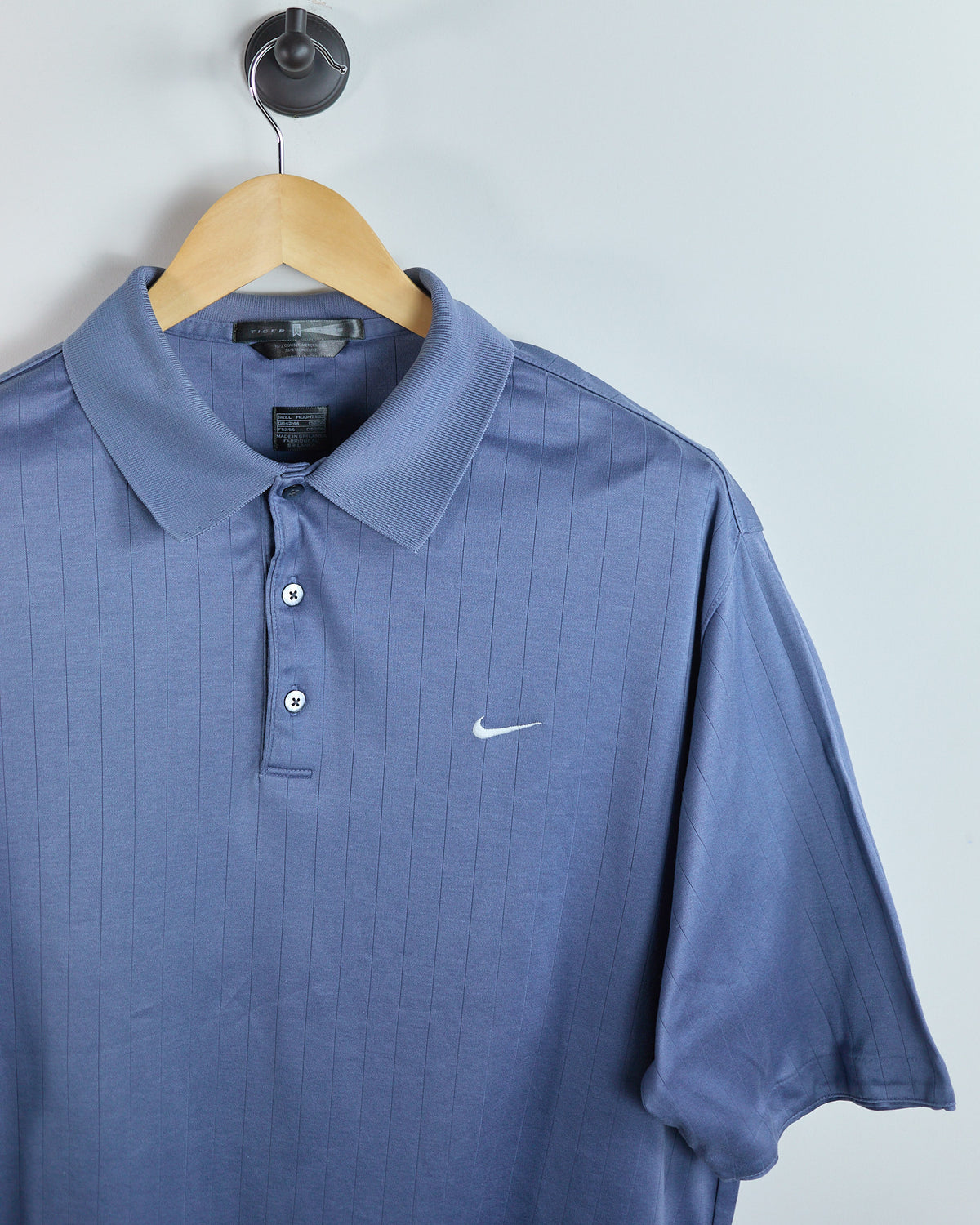 90s Nike Golf Tiger Woods Blue Polo (L)