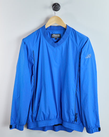 90s Mizuno Golf Blue V Neck Windbreaker (L)