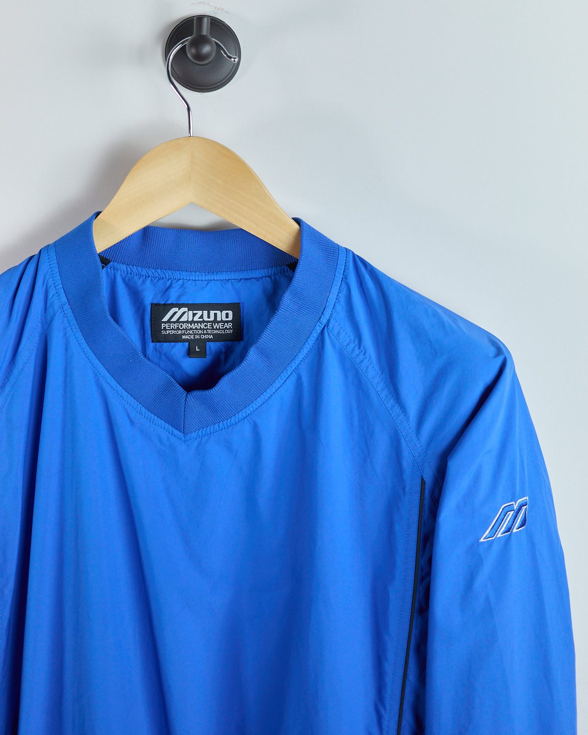 90s Mizuno Golf Blue V Neck Windbreaker (L)