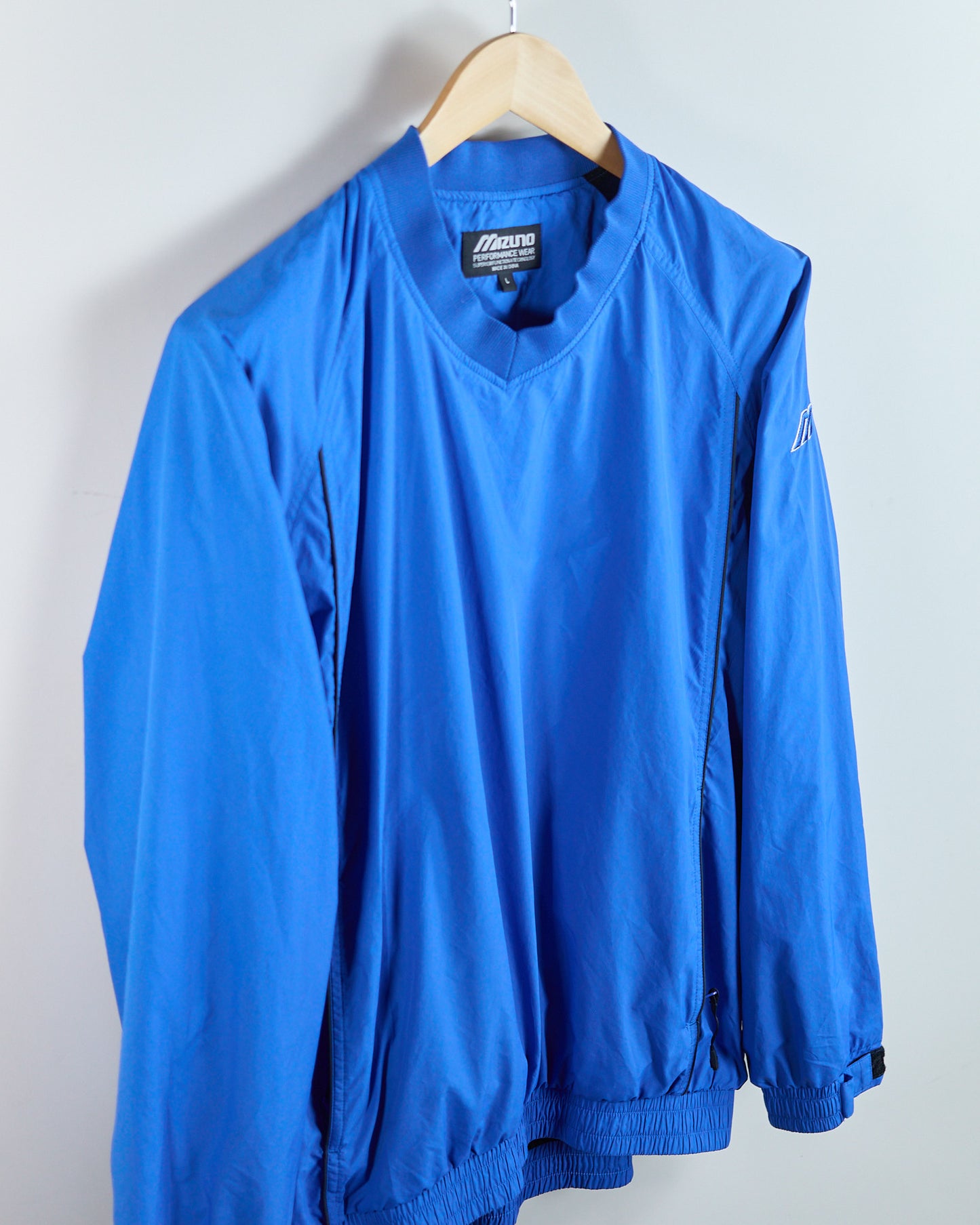 90s Mizuno Golf Blue V Neck Windbreaker (L)
