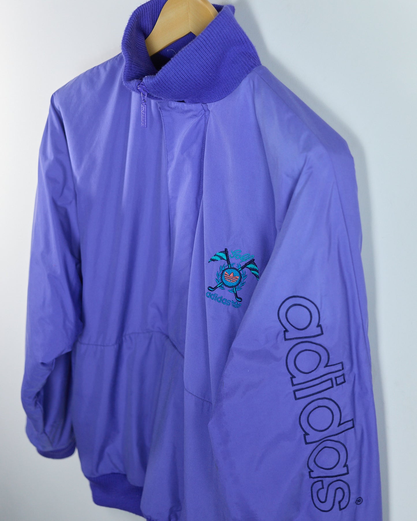 Mid 90s Adidas Golf Purple Half Zip Jacket (M)