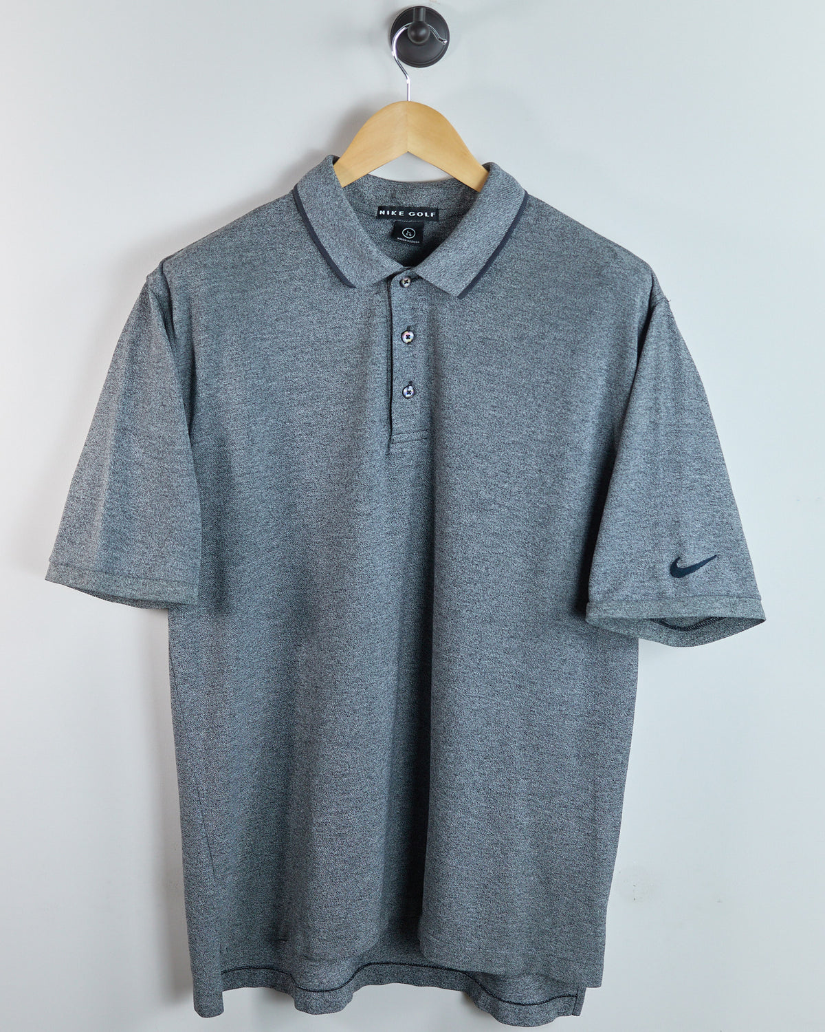 90s Nike Golf Swoosh Grey Polo (L)