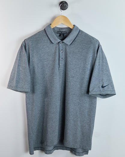 90s Nike Golf Swoosh Grey Polo (L)