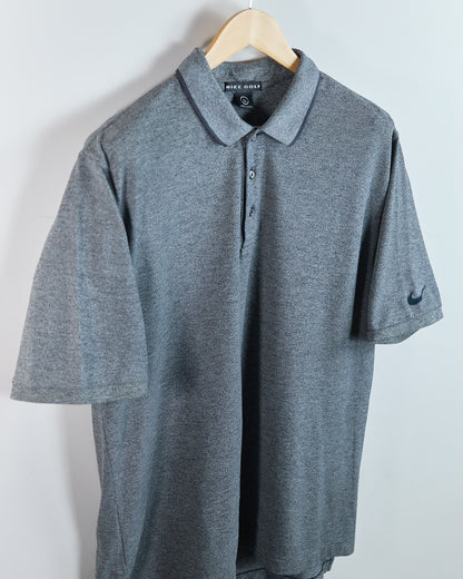 90s Nike Golf Swoosh Grey Polo (L)