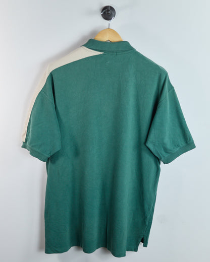 80s Pebble Beach Green/Cream Pebble Beach Polo (L)