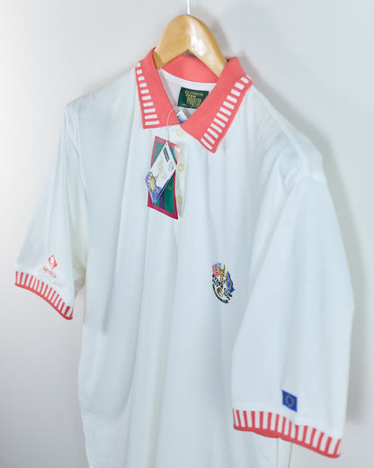 90s Glenmuir White/Coral Ryder Cup Polo, NWT (L)